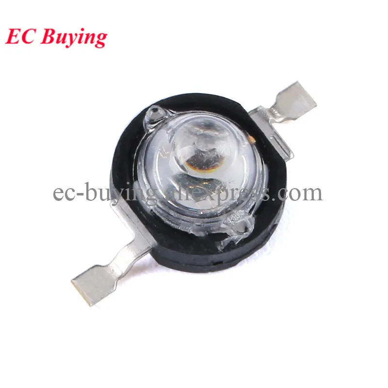 5pcs 3W Infrared IR High Power LED Emitter CCTV Camera IR Emission Tube Diode for Security Black 850nm 940nm 60 120 degree 700mA image 2
