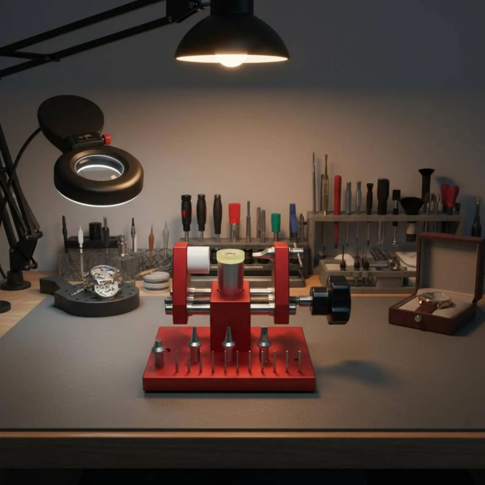 Watch Casing Rear Opener Machine Height Limit Function Watch Repair Press Tool Easy to Use Damage-Resistantabrasion Protection