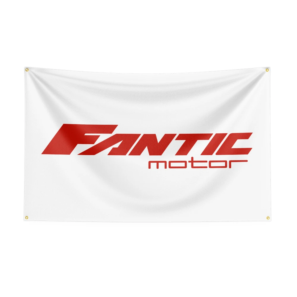 Bannière de moto imprimée en polyester, sensation de fantaisie, décoration, 3X5 FT