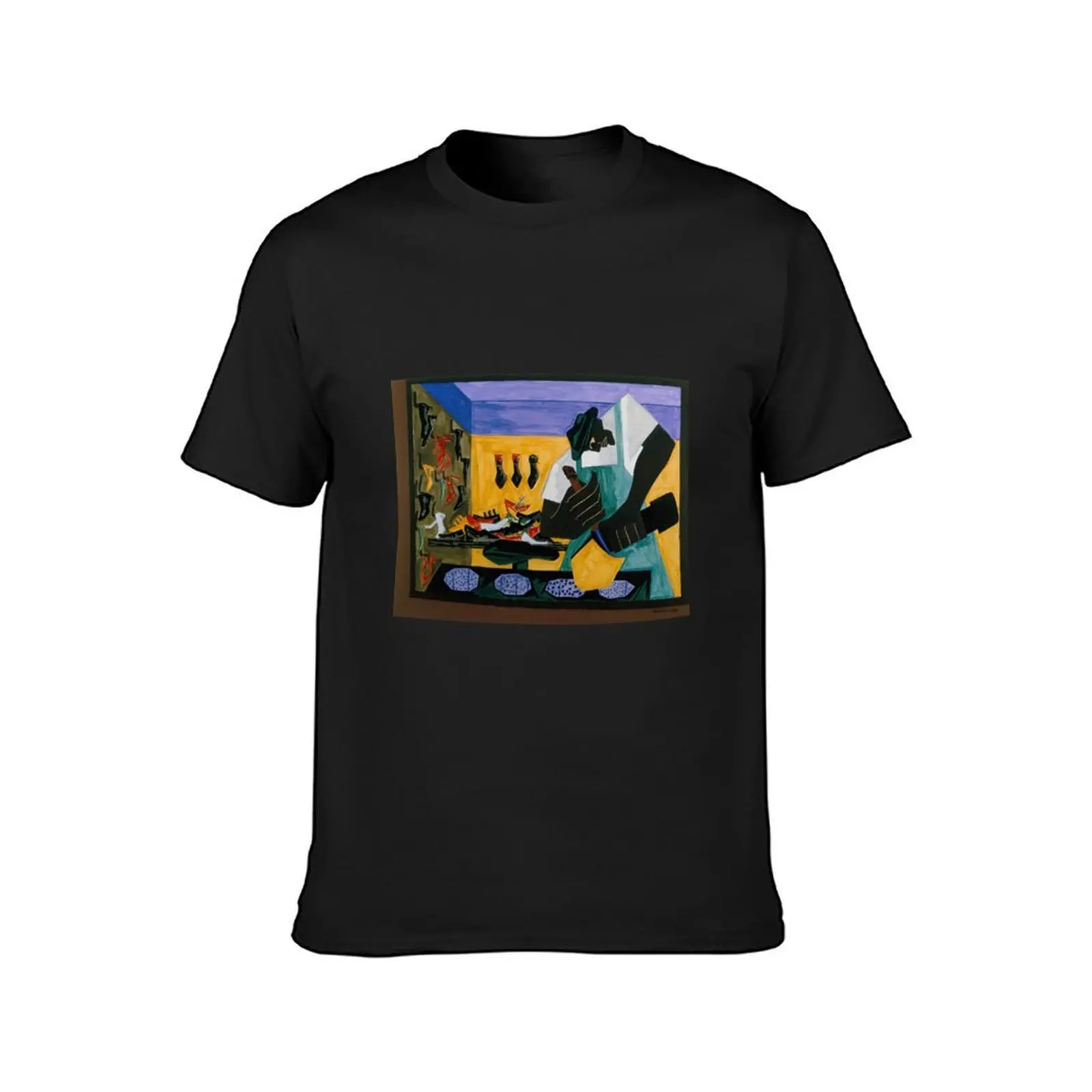 Jacob Lawrence T-Shirt graphic shirts oversized graphic tee customs design your own vintage mens graphic t-shirts pack