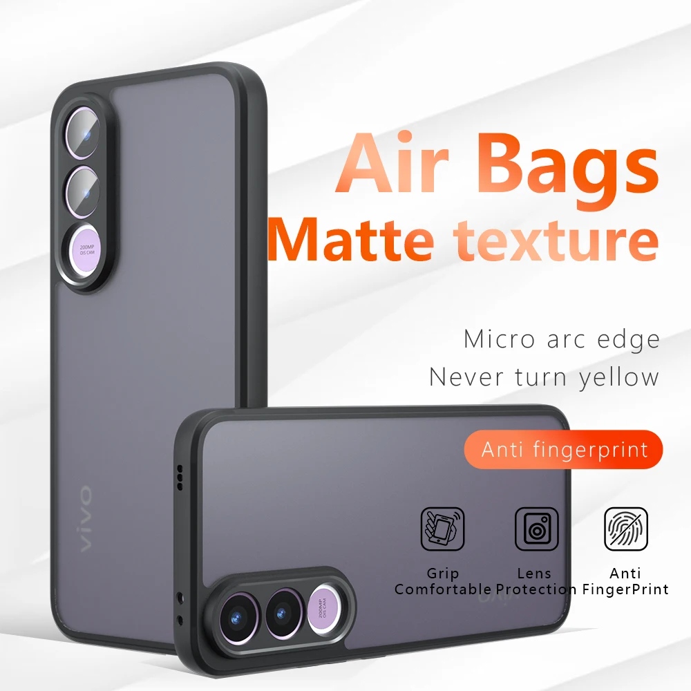 Skin Sensation Airbag Anti Drop Case Cover for Vivo V70 FE Mircropyle Back Case Cover Vivo V60 V60 Lite Phone Fundas Vivo V70