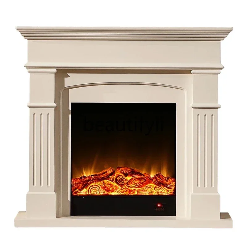 X S132 Украшение камина из цельного дерева, прихожая, входной шкаф, современный простой светильник, роскошный винтажный фон, настенный шкаф