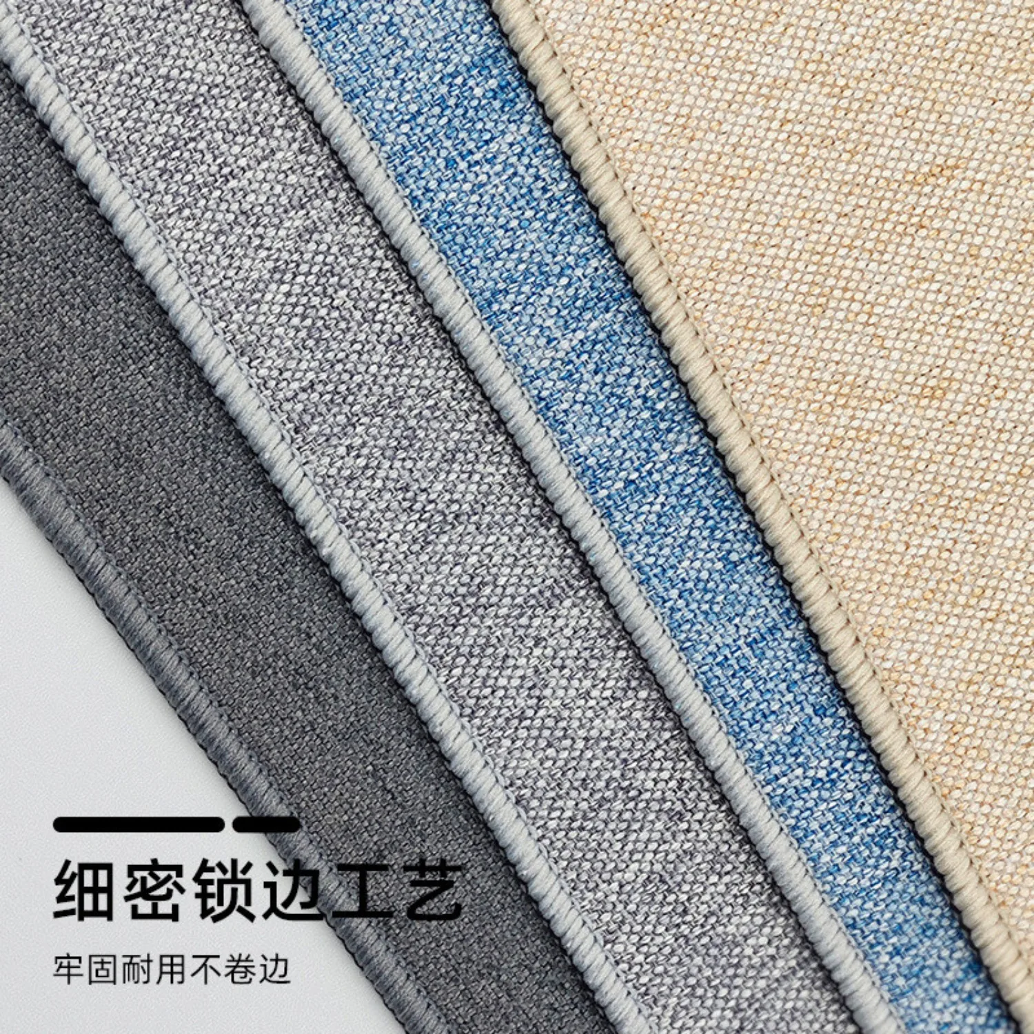 Linen Mouse Pad Large Size Thick Cotton Linen Desk Mat Noise Reduction Shockproof Non-Slip Office Keyboard Pad