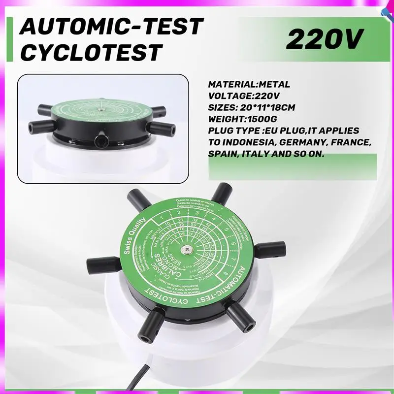 N96R 220V Automic-Test Cyclotest Watch Tester Watch Test Machine--Watch Winders For Six Watches At One Time Eu Plug