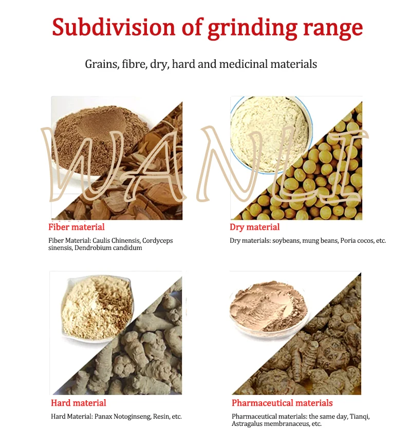 الذرة الغذاء طاحونة صغيرة المنزلية 220 فولت تغذية الحبوب الحبوب الفلفل حبوب القمح الدقيق آلة طحن سرعة قابل للتعديل