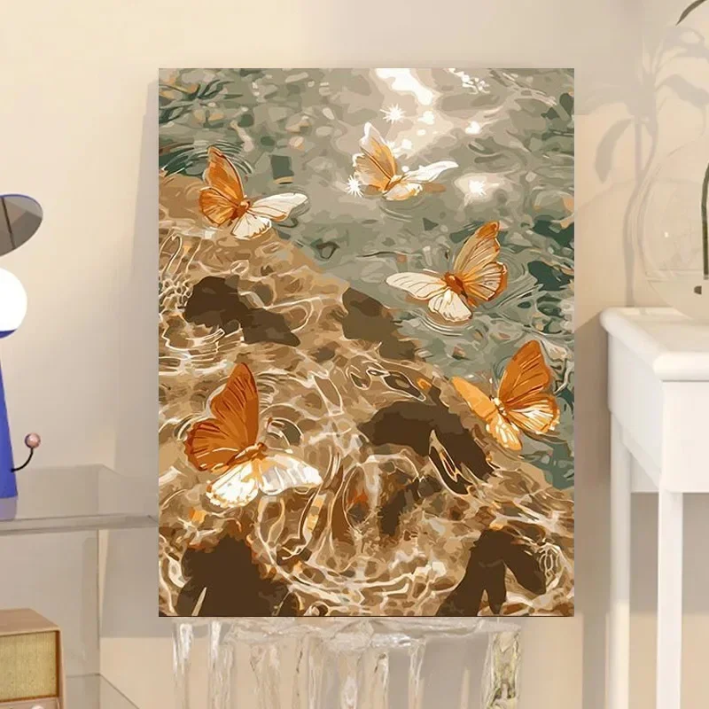 

1324111 Digital Oil Painting Modern Simple Hand-painted Color Filling Living Room Decoration Painting