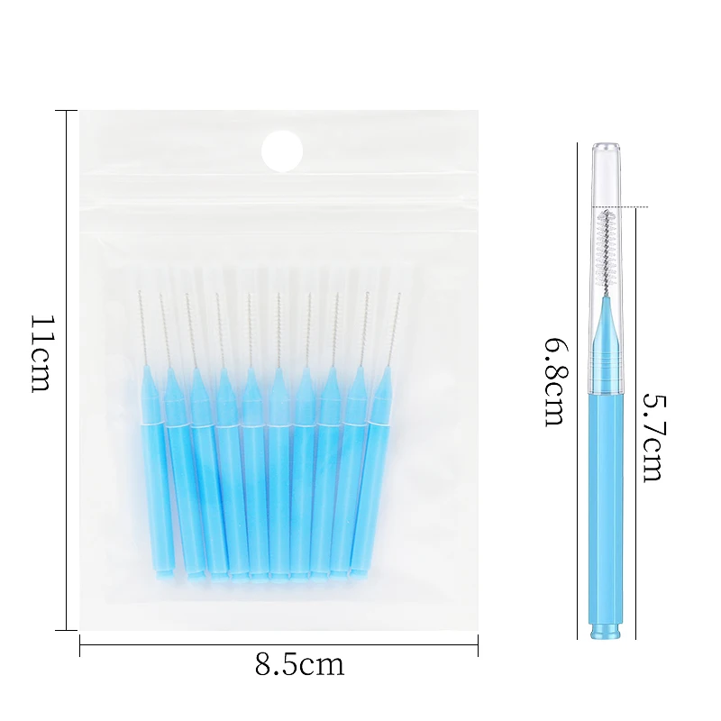 10 Pcs Mini Eyebrow Brush Brow Perm Brush Disposable Brow Lifting Brushes Bendable Micro Eyelash Brush Applicators Makeup Tools