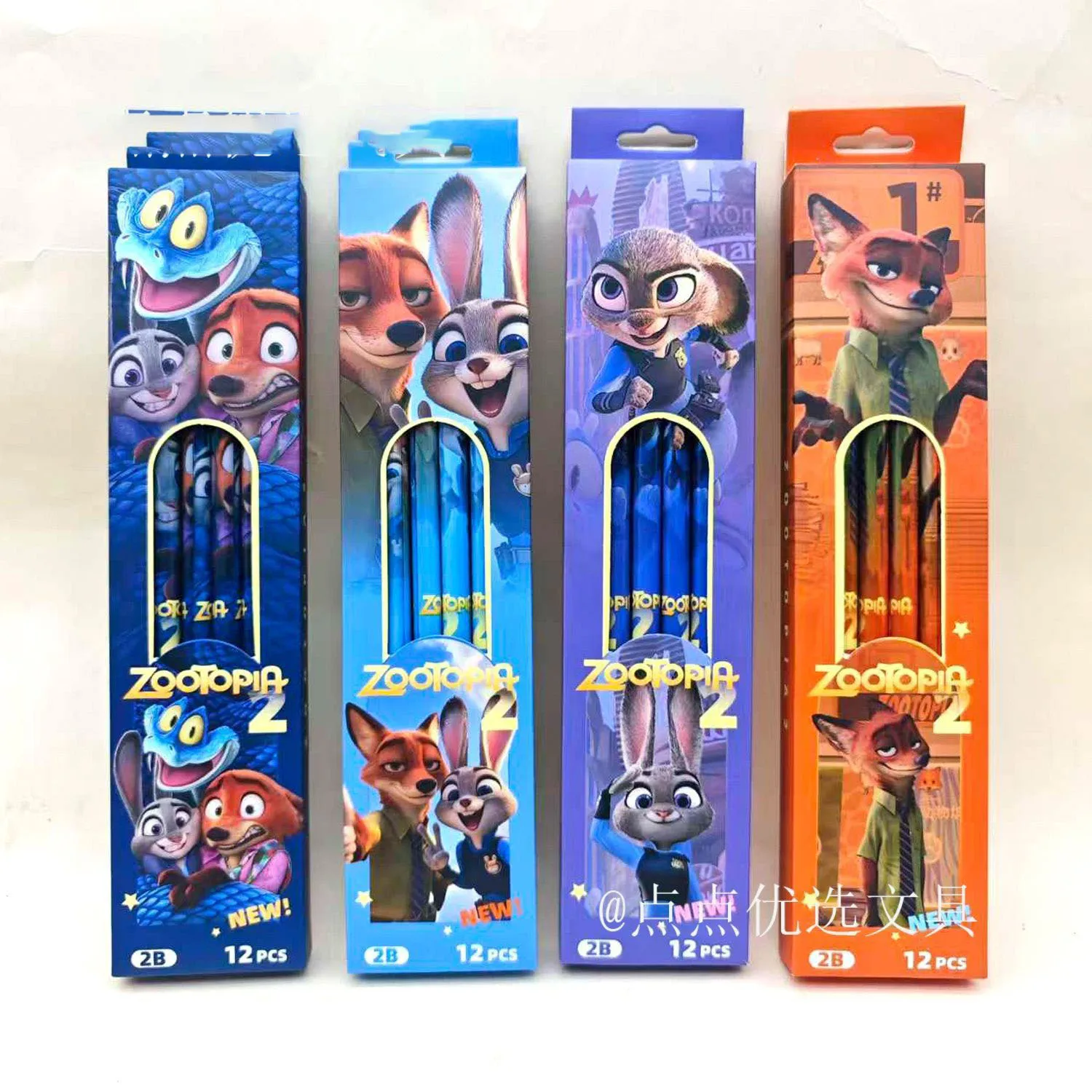 Zootopia Judy Nickelodeon Animated Illustration Beautiful Student 2B Pen Creative Personalized Pencil Natural Style Stationery S