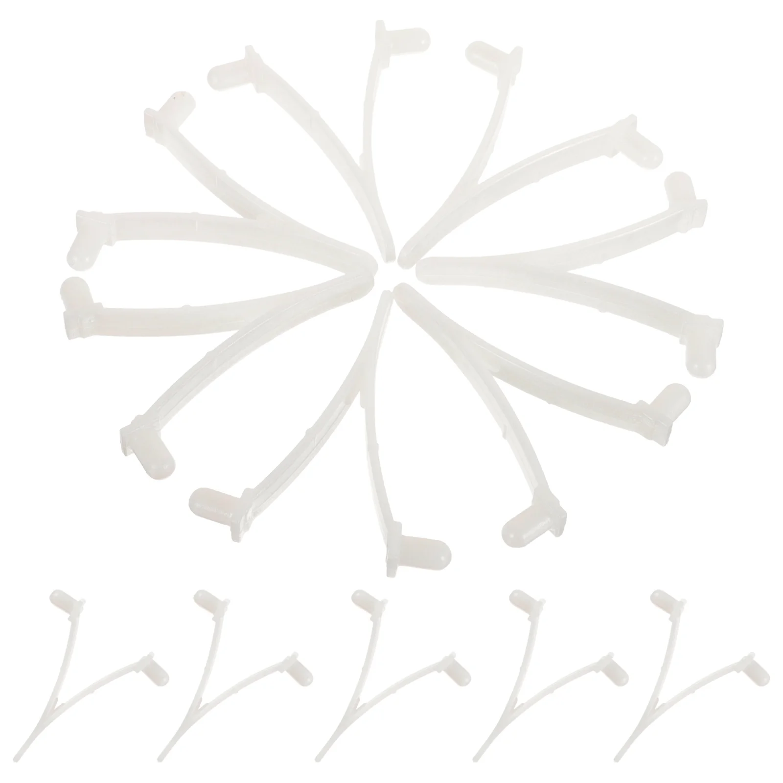 

12Pcs V Clips Pool Cleaning Tool Handle Compatible with Skimmer Net Brush Vacuum Head Replacement Pool Accessories Heavy Duty