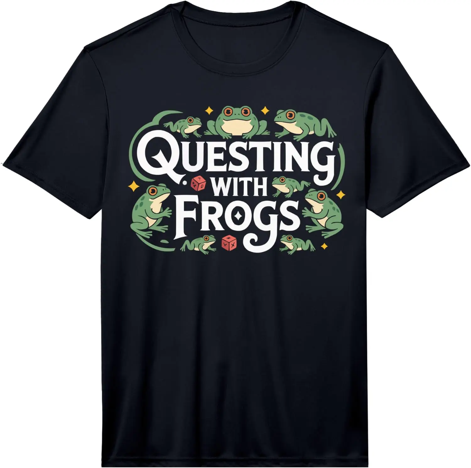 Mens RPG Master D20 Role Playing Board Game Funny Gaming Performance T-Shirt 100% Cotton Trendy Y2K Short-Sleeve Tee – Soft,