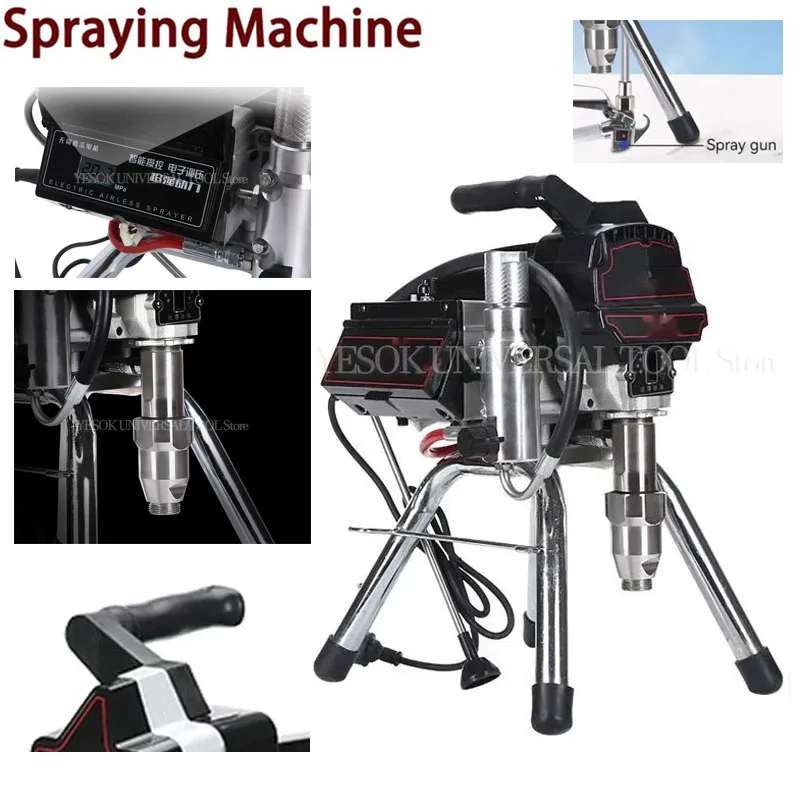 

3500W electric high-pressure airless spraying machine automatic spraying machine high-power household wall treatment spraying