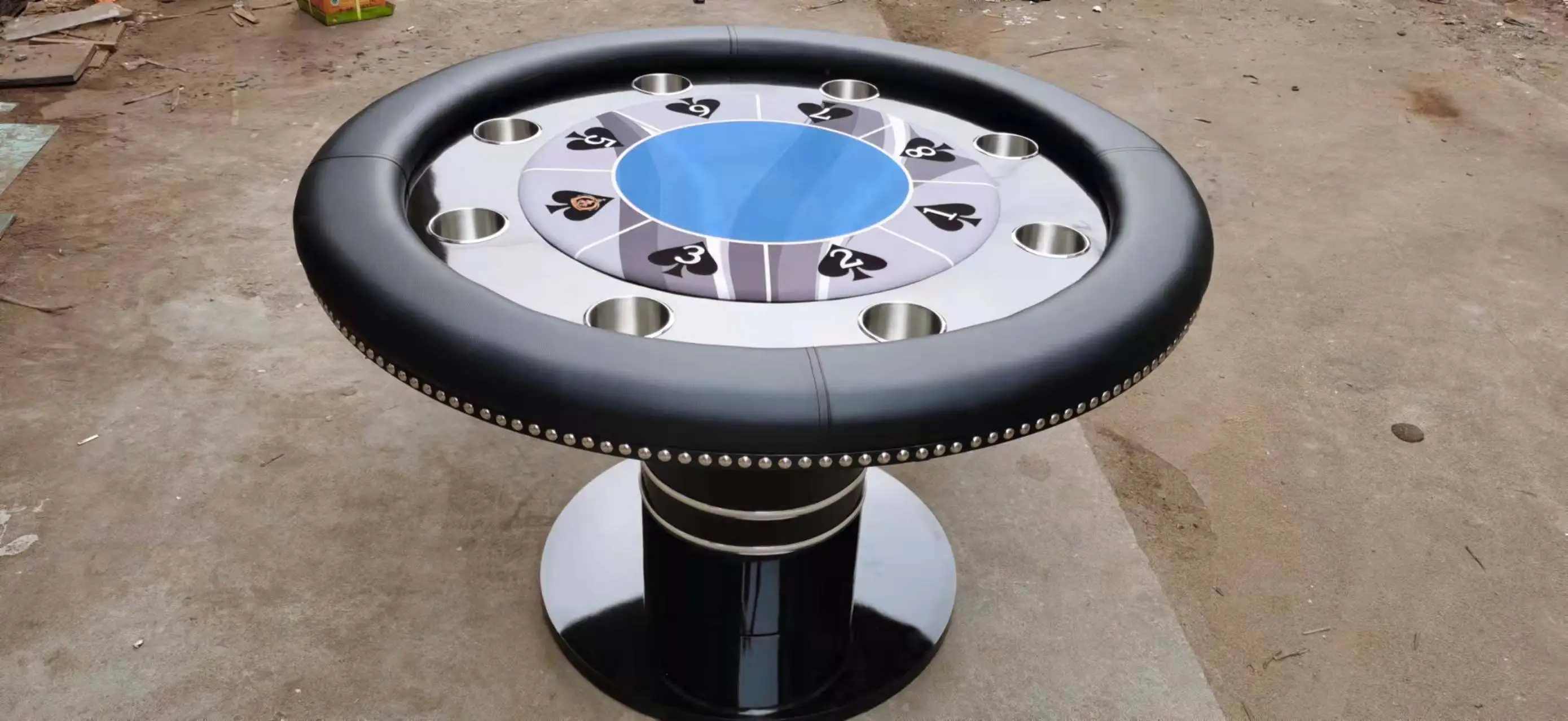 LTexas Hold'em Table Round Table Egg Pineapple Table, Fried Golden Flower Table