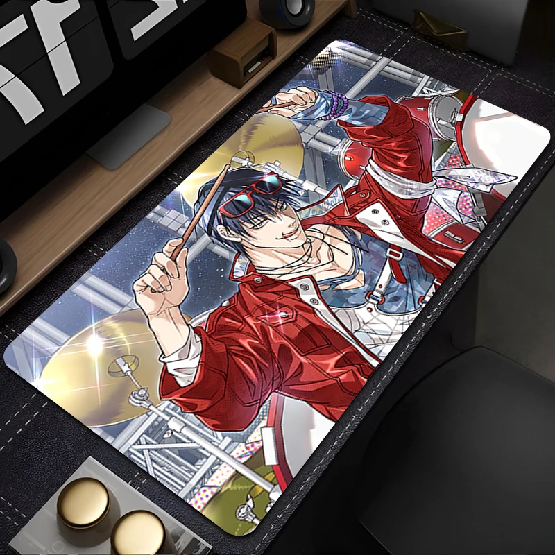

Gaming Mouse Pad Anime Gamer Keyboard Pad Desk Mouse Mat Speed Rubber Jujutsu Kaisen Toji Fushiguro Computer PC Mousepad