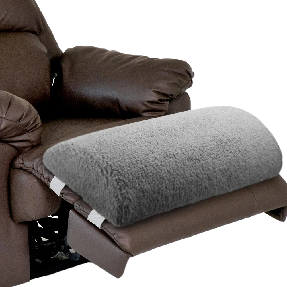 

Подушка для ног с откидной спинкой и эластичным ремнем. Эргономичная подушка для подставки для ног с чехлом из шерпы. Подушка для поддержки лодыжки.