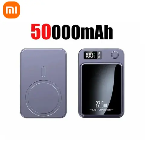 샤오미 100000 mAh 자기 무선 보조베터리 Magsafe 용 고속 충전기 iphone Huawei Samsung 용 휴대용 보조 배터리 팩 Best5