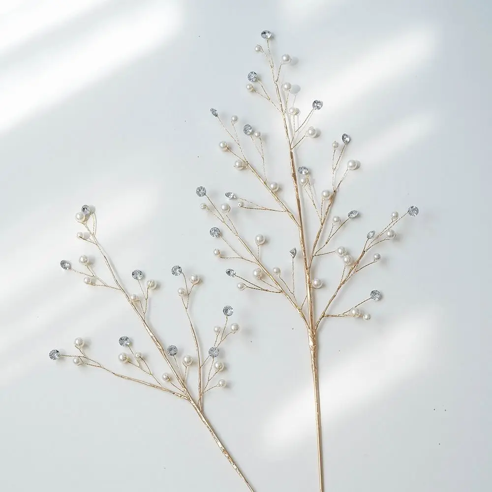 

Transparent Artificial Glitter Christmas Branches Sequins Acrylic Simulated Christmas Crystal Stem DIY Realistic