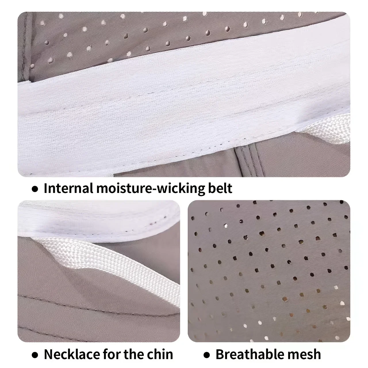 Atmungsaktiver Sonnenschutz-Schal-Sonnenhut für Damen, faltbar, geeignet für Outdoor-Aktivitäten, Wandern, Strandurlaub – Detail 7