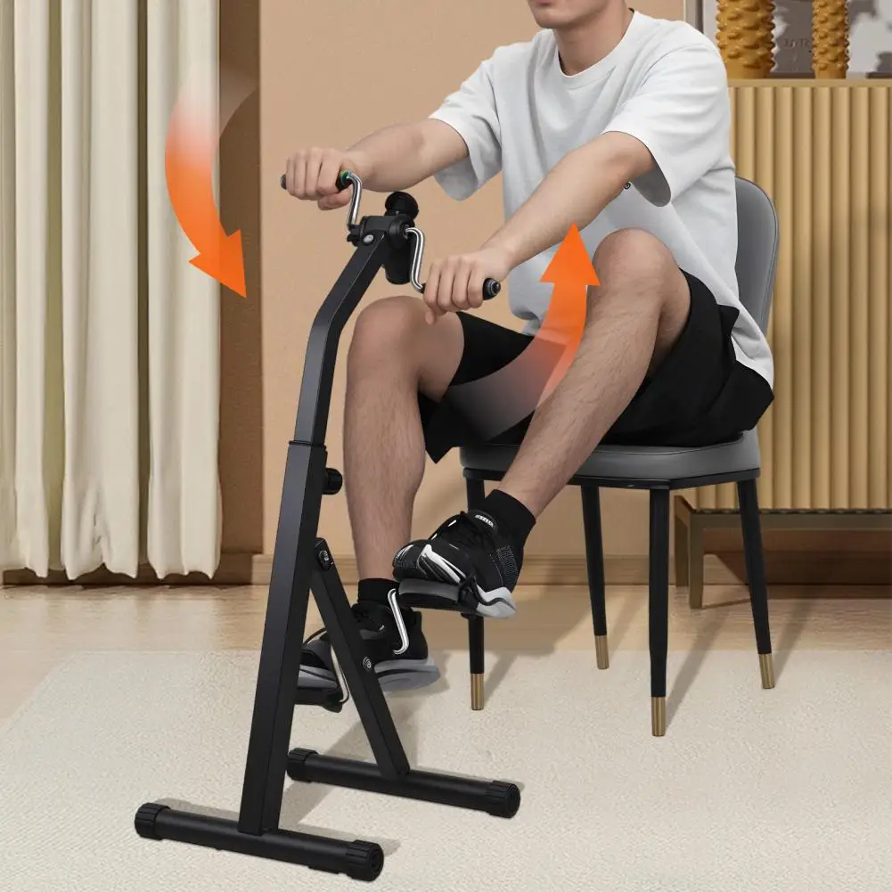 Elderly Exercise Bike, Hand Arm Leg Knee Peddler, Upper Lower Limb Rehabilitation Machine, Adjustable Fitness Equipment for Seni