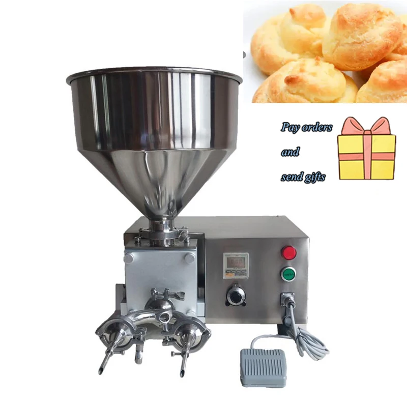 Multifunctional Commercial Chocolate Bread Care Syringe, Cream Puff Filling Machine, Donut Cup Cake Jam Filling Machine