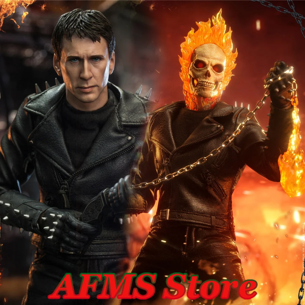 PRESENT TOYS PT-sp59 1/6 Men Soldier Ghost Rider Motorcycle Stunt Rider Full Set 12Inch Action Figure Model Colleciton Dolls