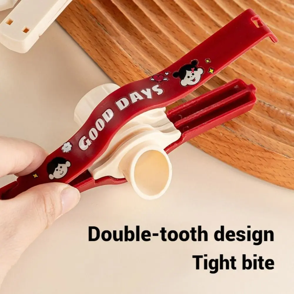 1/5 قطعة غطاء برغي التوابل مشبك للغلق بإحكام مقاوم للرطوبة قابل للتعديل الغذاء مقاطع حقيبة الكرتون مع صنبور بلاستيكي وجبة خفيفة كليب #2