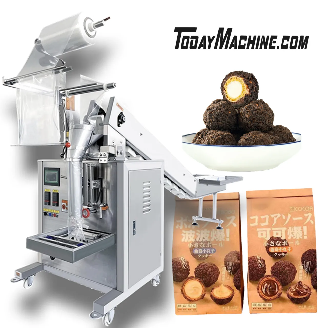 Automatic Snack Food Sugar Pouch Chain Bucket Packing Machine