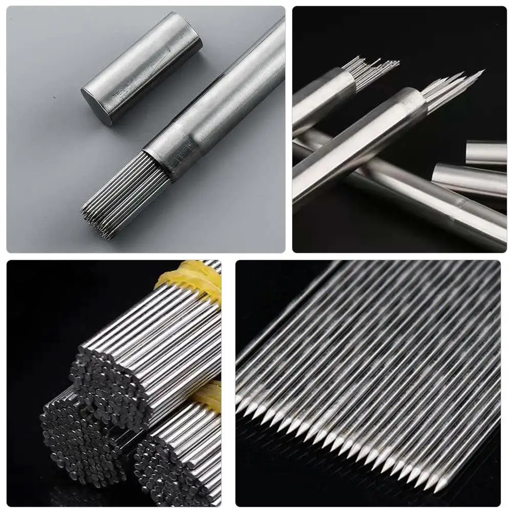 

100 Pcs Stainless Steel Barbecue Stick Skewers Wide Reusable Grilling Kitchen Utensils