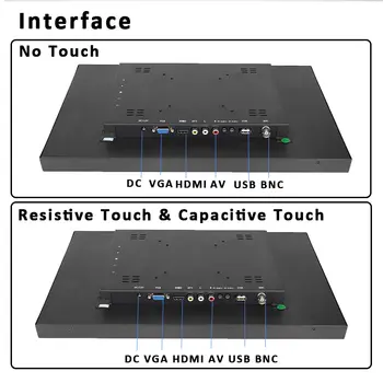15palcový kapacitní dotykový monitor s otevřeným rámem, jasem 1000 nitů, čitelný na slunci, s úhlopříčkou 1024*768, BNC AV HDMI 8 nejlepší prodej dotyková obrazovka s Androidem 15 palců - №4