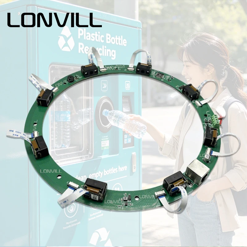 LONVILL Custom Different Interface Sizes Fill Light Recycling Vending Machine Barcode Scanner for Automated Bottle Return System
