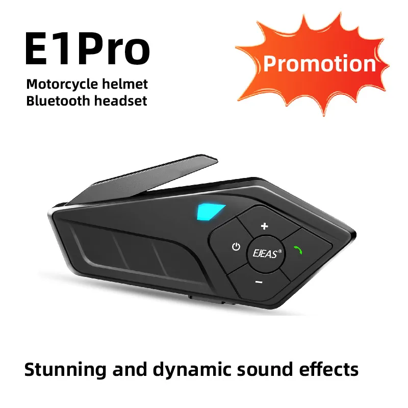 

EJEAS Motorcycle Helmet Bluetooth Earphones Promotion E1 Pro Intercom Auto Answer for Incoming Calls