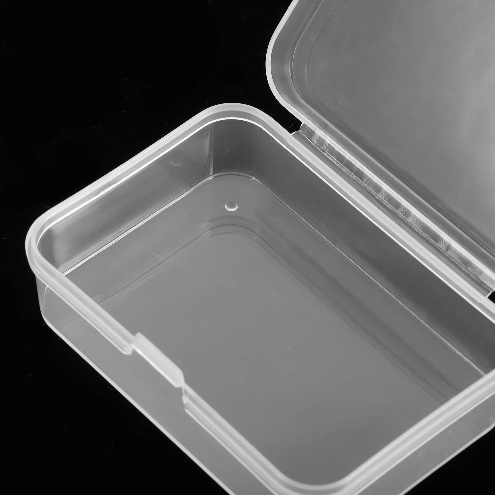 10 Pcs Highly Transparent Box Beads Storage Containers Flip Conjoined Mini Boxes Pp Clear Plastic