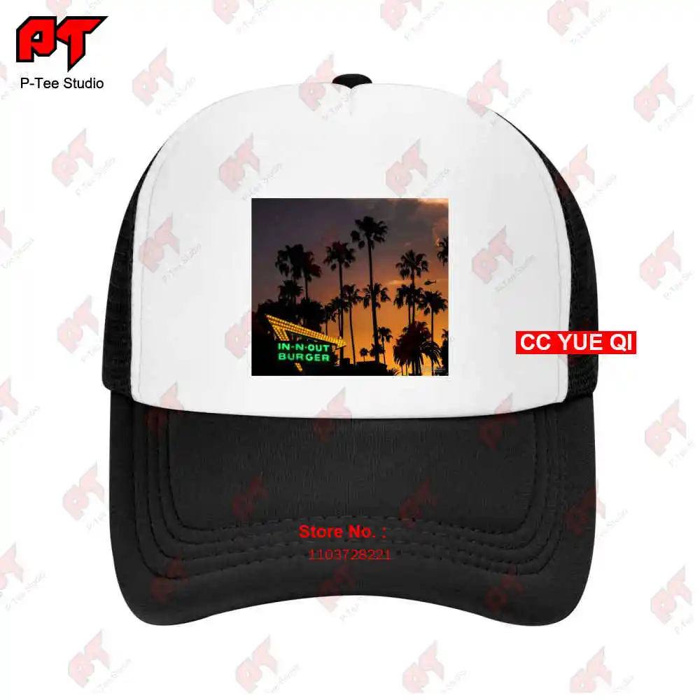 In-N-Out Burgers California Sunsets & Palm Trees Baseball Caps Truck Cap IM1N