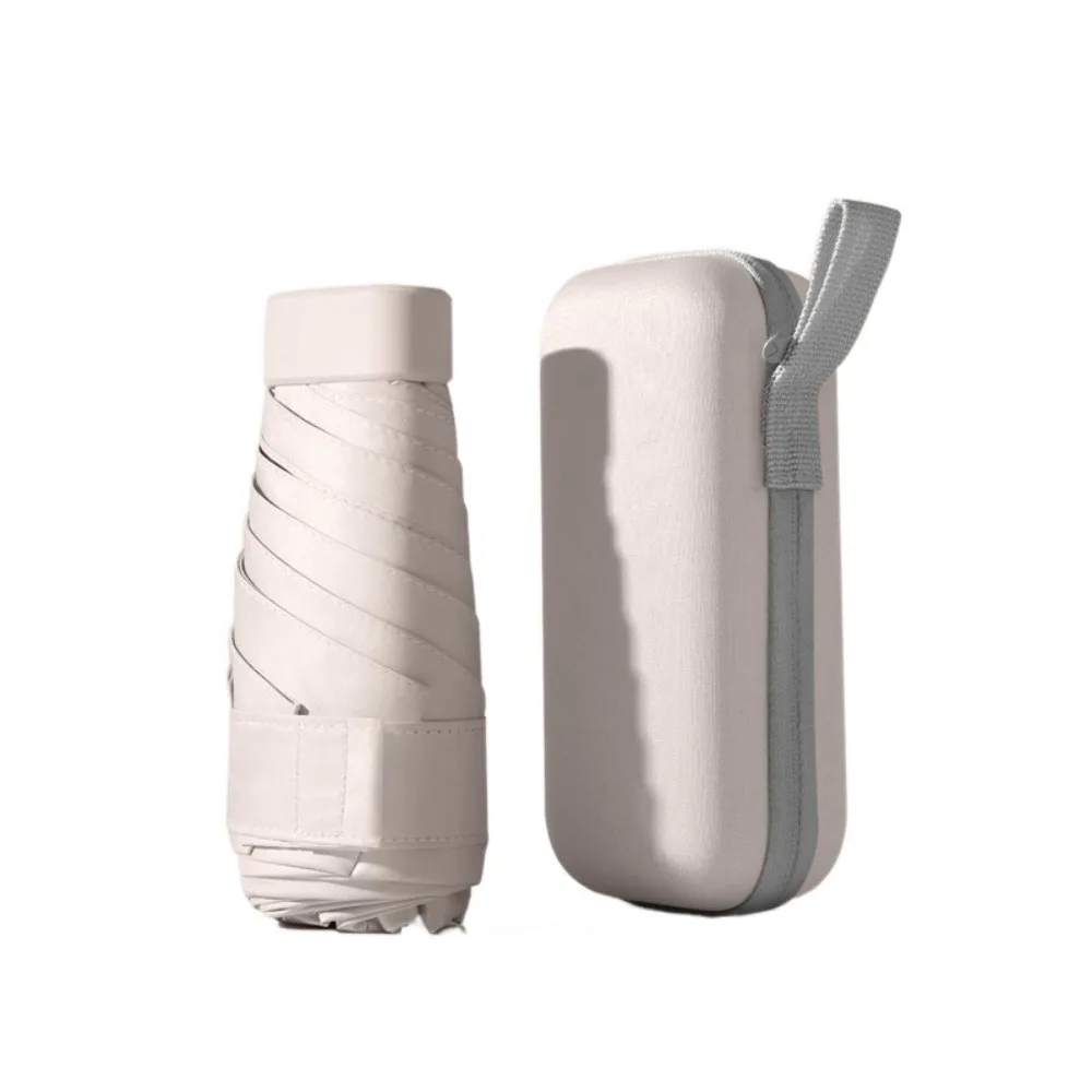 

Компактный мини-капсульный складной зонт UPF50 + 6-кратный зонт от солнца Портативный УФ-солнце Карманный зонт для путешествий Essential