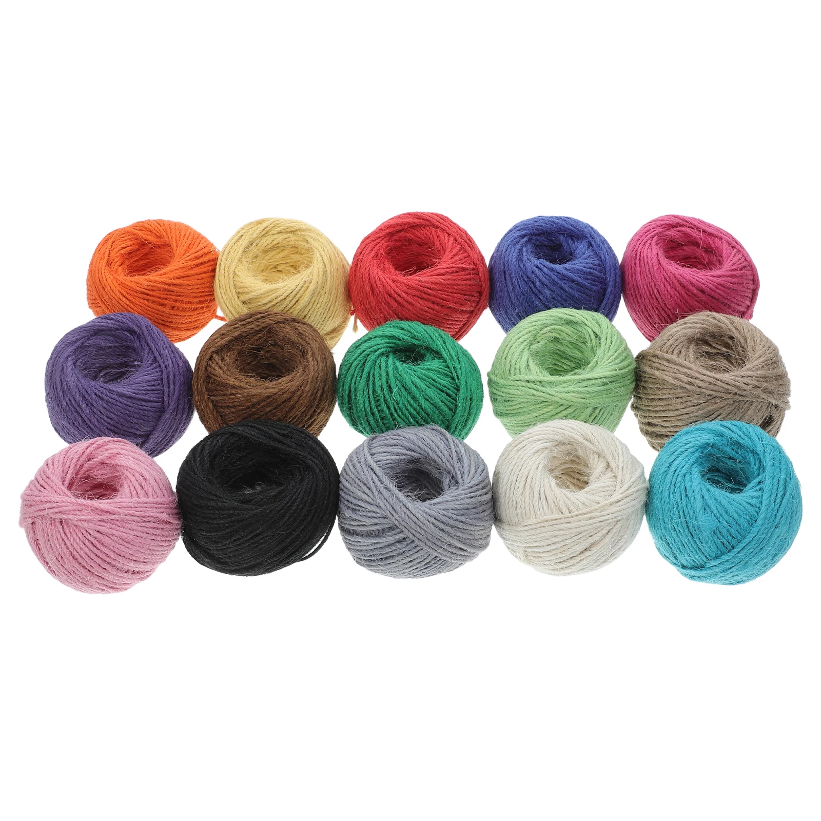 

Colored Jute 25m DIY H woven Braided Cord Macrame String Thread Knitting Craft Yarn Twine String Kit Supply Bundle