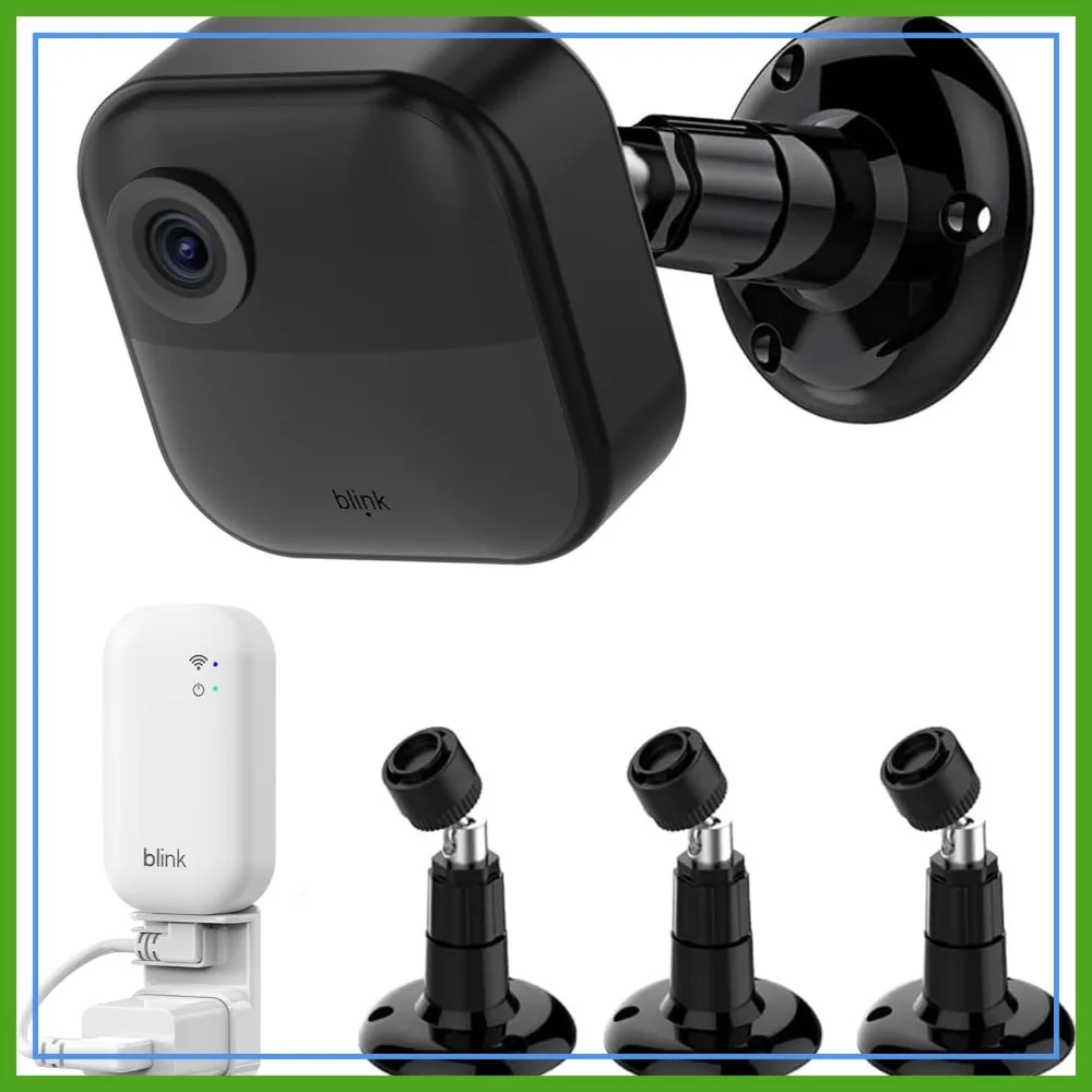 

360° Adjustable Mounting Bracket for Blink Outdoor 4/3rd Gen/2K+ Camera System, with Sync Module Outlet Holder, 3 Pack