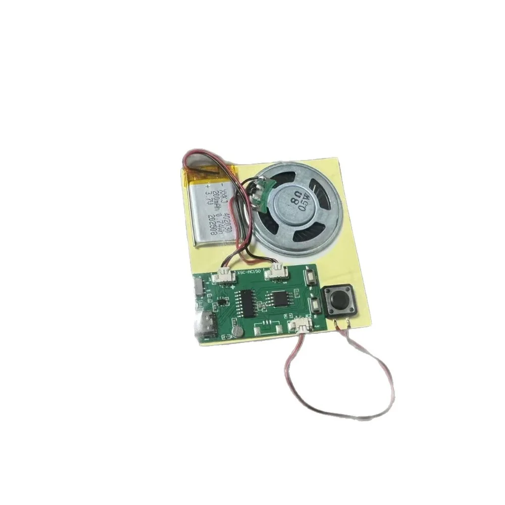 Rechargeable Recordable Sound Module Type C Reusable Sound Recording Module Button Control Voice Recorder Electronic Component