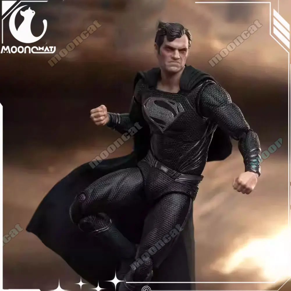 

New Original Fondjoy Black Superman 2.0 Action Figure Dc Zack Snyder'S Justice League Figures 1/9 Super Man Pvc Model Doll Toys