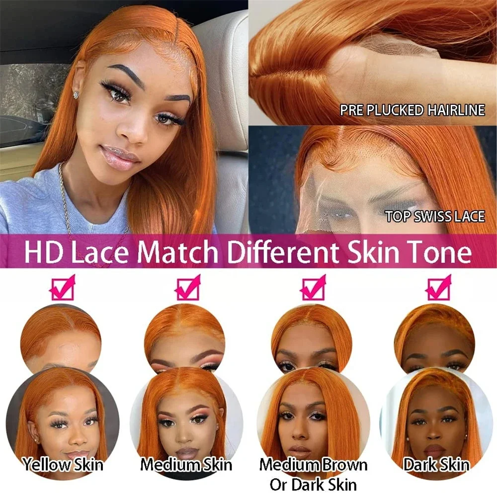 Perruque Lace Front Wig lisse brésilienne naturelle-Sophia, cheveux humains, 13x4, 13x6, pre-plucked, transparente