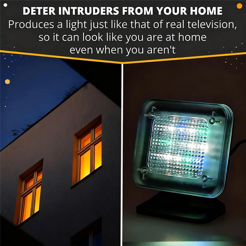 B29C-Simulator Light For Home Security LED Deterrent Light Timer & Sensor   Anti-Burglar Protection For Your House When Away