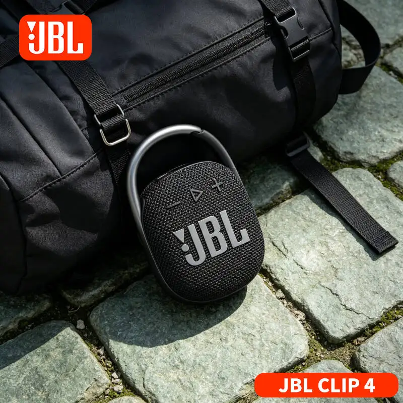 

Brand New Full New JBL Clip 4 Compact Pocket Size Speaker Type C Fast Charging Shockproof Portable Music Playing Device