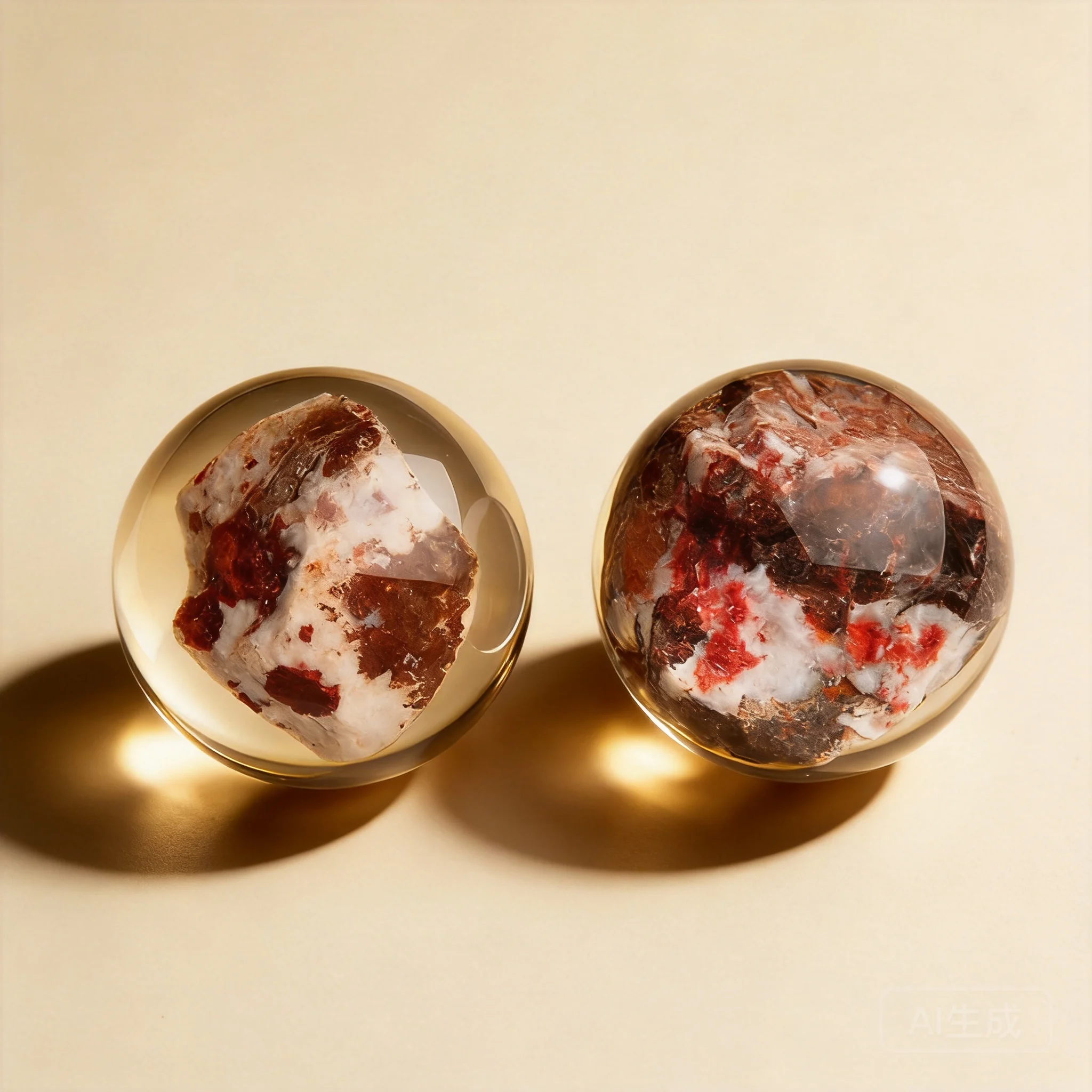 Chinese Style Natural Cinnabar Raw Ore Lucky Blessing Feng Shui Massage Ball Drop Resistant Handheld Decor Ideal Gift For Father