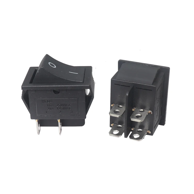 【3-1PCS】Rocker Switch DPST 40A 12V DC 4 Pin 2 Position Switch ON Off Toggle Switch 30A 250V AC 120V T125 KCD2 KCD4