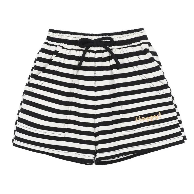 Baby Girls Allover Print Athletic Shorts Summer New Loose Fit Knee-Length Infant Comfortable Pants