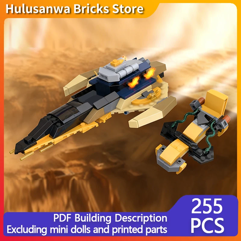 

Маленькая штурмовая модель космического корабля MOC, строительные кирпичи, военное оборудование, модульные технологии, подарки, праздник, сборка, детские игрушки, костюм