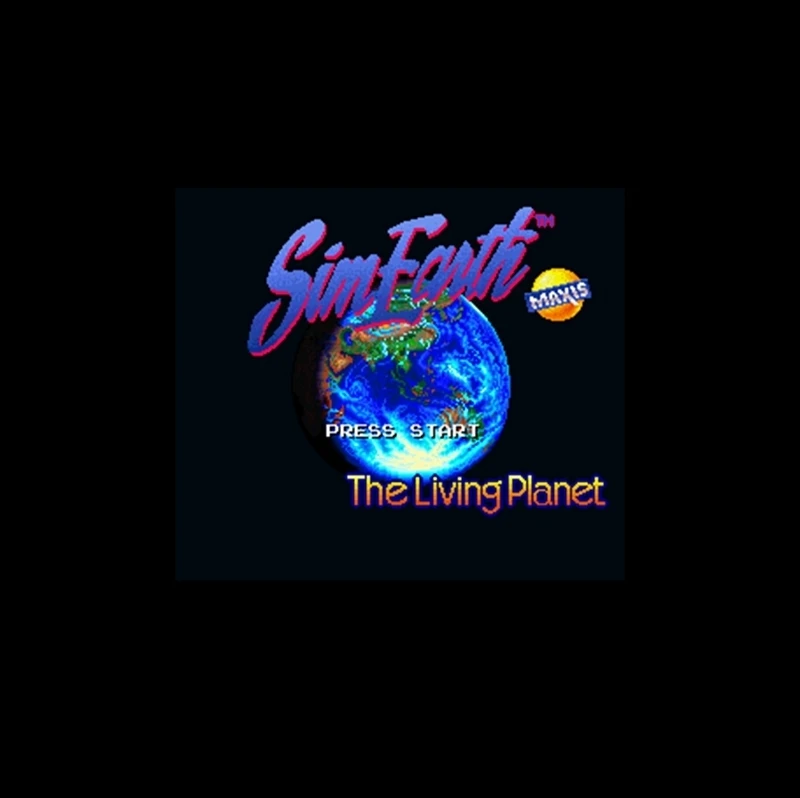 

Sim Earth - The Living Planet NTSC Version 16 Bit 46 Pin Big Gray Game Card For USA Game Players