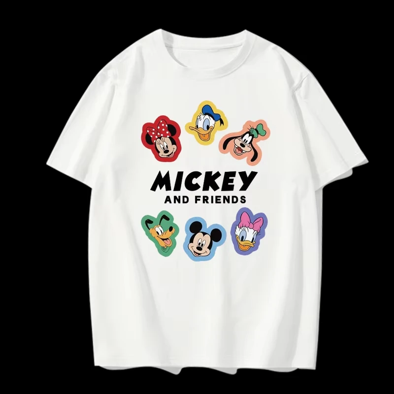 

New 2025 Autumn New Loose Casual Mickey Mouse Cartoon American Fashion Brand T-shirt Men and Women Couples Street Trend Top