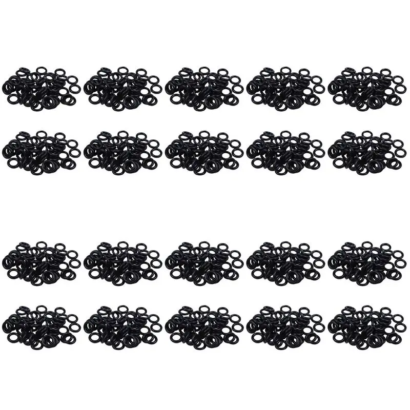 1000 Pieces Black Nitrile Rubber O Ring Seals Washers 12 Mm X 2,5 Mm X 7 Mm