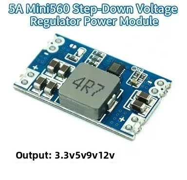5A DC-DC Mini560 Step-Down Voltage Regulator Power Module, Output: 3.3V, 5V, 9V, 12V