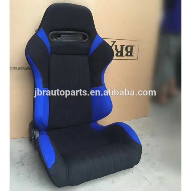 1042 Blue And Black Universal Vehicle Slider Simulator Gaming Station Adjustable Sim Bucket Racing Seats