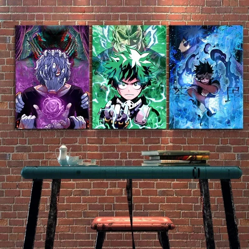 

Japanese Anime My Hero Academia Poster Comics Pictures Wall Art Canvas Painting for Bedroom Living Room Home Decoration Cuadros